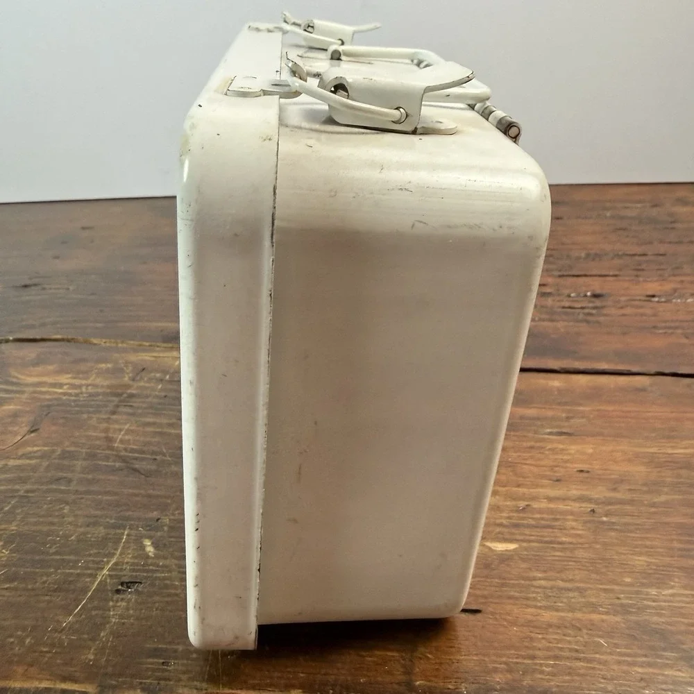 Vintage‎ Contel Continental Telephone First Aid Kit Metal Box Rare Logo 1960s